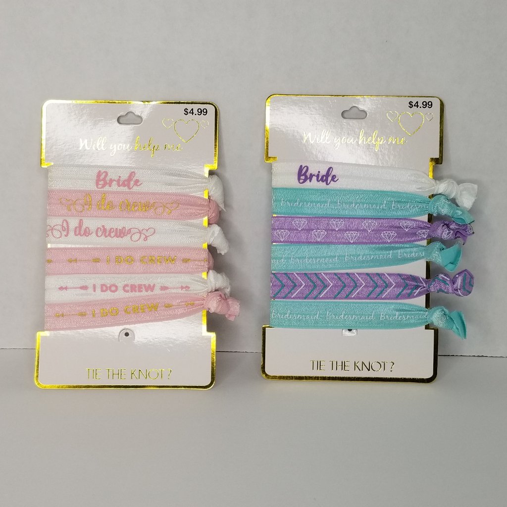 Will You Help Me Tie The Knot Bride Hair Tie New